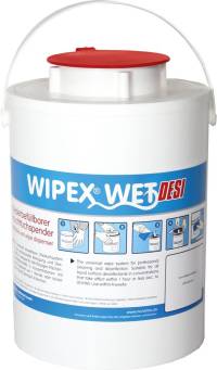 Dozator de șervețele umede WIPEX-WET, plastic roșu