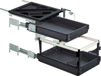 Casetiera Systema Top 2000, cu extensie totala si supra extensie, 392 x 530 mm, negru, HETTICH