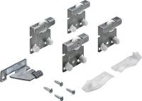 Set accesorii de rulare pentru usi glisante TopLine 25, pentru dulap cu 2 usi, greutate 25 kg, HETTICH