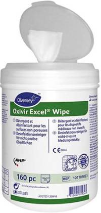 Oxivir Excel Wipe șervețele dezinfectante de unică folosință preînmuiate fără alcool 6x160 șervețele