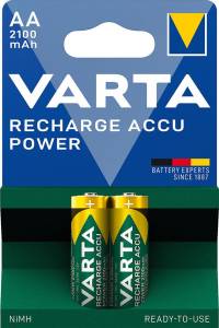 Acumulatori RECHARGE ACCU Power Mignon AA, HR 6, 2100 mAh, blister de 2 buc, VARTA