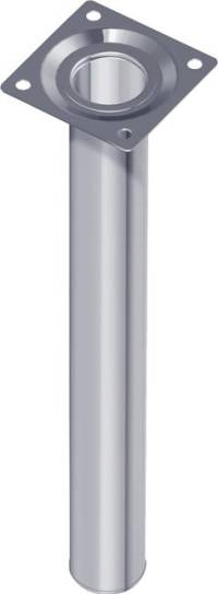 Picior de mobilier nr. 11100 (4223), din otel tubular, 200 mm, Ø 30 mm, alb, DIY ELEMENT