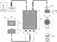 Transmițător IR Repeater Plus mufă jack de 1,8 m