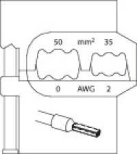 8140-08 Modul-Einsatz für Aderendhülsen 50/35mm