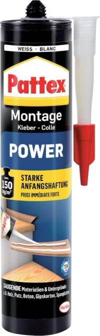 Cartuș Pattex Montage Power 370g, alb