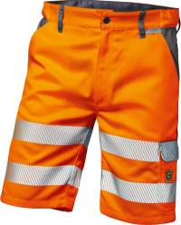 Pantaloni scurți de protecție de avertizare Lyon mărimea 60, portocaliu de avertizare