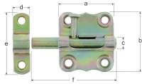 Bolt Grendel tip 160/K2ZA/40 mm