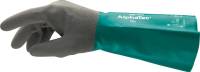 Handsch. AlphaTec 58-435,Nitril, grün/grau, Gr. 7