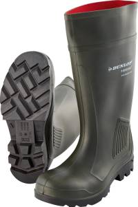 Cizme de protectie cu bombeu, marimea 46, Purofort® FieldPRO Full Safety, S5 CI SRC, verde, DUNLOP®