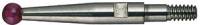 Varf palpator, 12.8mm, cu bila din rubin antimagnetica, executie scurta, 2mm, KAFER