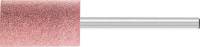 Piatra de slefuit cilindrica, corindon nobil roz AR, coada 3mm, 4x8mm, grad.120, horse