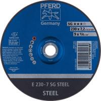 Disc de polizat SG STEEL pentru otel, 230x7.2mm, curbat, PFERD