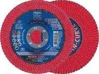 Disc lamelar POLIFAN CO SGP CURVE STEELOX, 125mm, gran.60, pentru sudura > 8mm, radial, PFERD