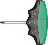 Indicator de cuplu cu mâner în T, pentru suruburi torx, T20x60mm, 4Nm, WERA