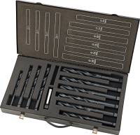 Set burghie HSS rulate, DIN345, coada conica Morse 14-30mm, increment 2mm, 10 buc, FORTIS