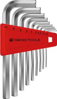 Set chei hexagonale, forma L, 1.5-10mm, 9 piese, SWISS TOOLS