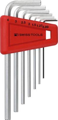 Set chei hexagonale, forma L, 0,89-4mm, 7 piese, SWISS TOOLS