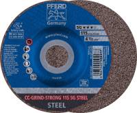 Disc abraziv CC-GRIND-STRONG SG STEEL, pentru otel, 115mm, curbat, PFERD