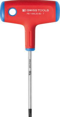 Șurubelniță cu mâner în T, pentru surub TORX®, T20x60mm, SWISS TOOLS