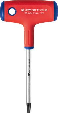 Șurubelniță cu mâner în T, pentru suruburi TORX Plus® IP25x80mm, SWISS TOOLS