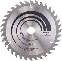 Pânză de ferăstrău circular HM 165x20 mm 36Z WZ Bosch Optiline