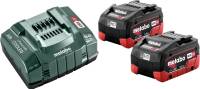 Starter-Set acumulatori 18 V LiHD, 18V, 5.5Ah, 2 acumulatori, in cutie de carton, METABO