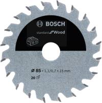 Pânză de ferăstrău circular HM 85x1,1/0,7x15 Z20 Bosch