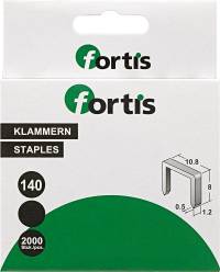 Capse 6 mm, similar Tip Rapid 140, ambalare 2000 buc. FORTIS  