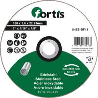 Disc de debitat pentru inox 180x1,6mm, drept, FORTIS