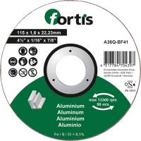 Disc de debitat pentru aluminiu, nemetale, 115x1,6mm, drept, FORTIS