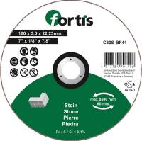 Disc de debitat pentru piatra 180x3,0mm, drept, FORTIS